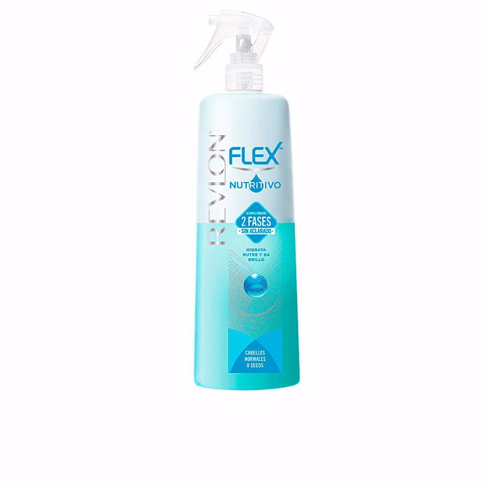 Revlon FLEX 2 FASES Acondicionador Nutritivo Sin Aclarado, Spray Bifásico para Todo Tipo de Cabello - 400 ml, Hidratante, Nutriente, Cabello Suave y Brillante Revlon FLEX 2 FASES Acondicionador Nutritivo Sin Aclarado, Spray Bifásico para Todo Tipo de Cabello - 400 ml, Hidratante, Nutriente, Cabello Suave y Brillante