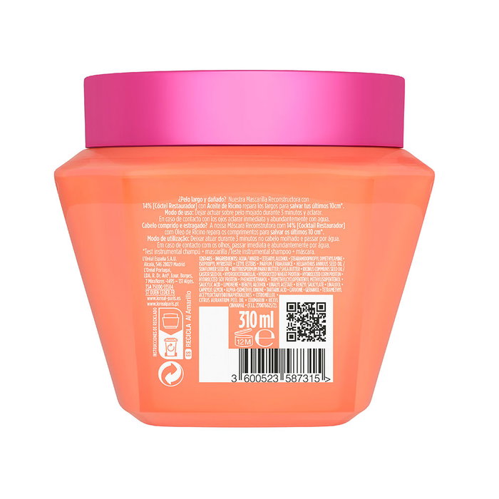 L'Oréal Paris ELVIVE DREAM LONG SOS mascarilla reconstructora 310 ml