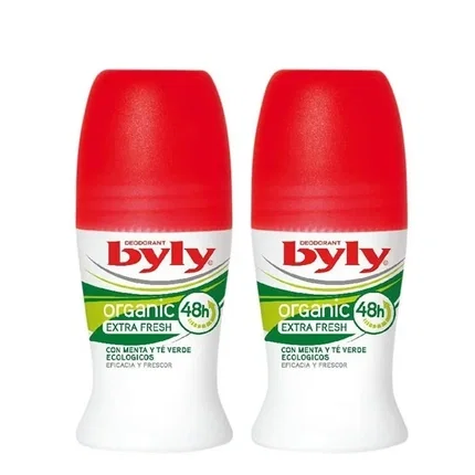 Byly Organic Extra Fresh Desodorante Roll-on 2 x 50 ml Byly Organic Extra Fresh Desodorante Roll-on 2 x 50 ml