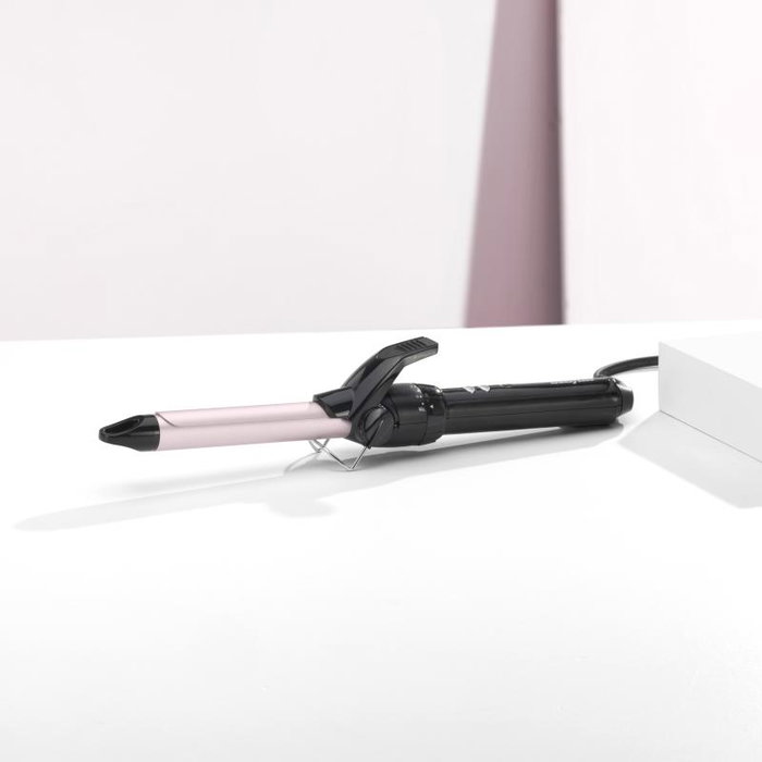 Babyliss PRO 180 C319E Tenacilla Rizadora de Pelo 19 mm Negro y Rosa
