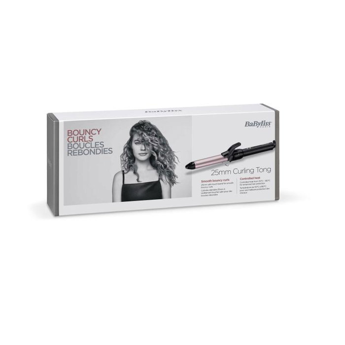 BaByliss Rizador de Pelo Pro 180 C325E Sublim'Touch 25 mm Negro/Rosa