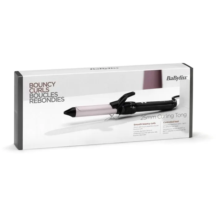 BaByliss Rizador de Pelo Pro 180 C325E Sublim'Touch 25 mm Negro/Rosa