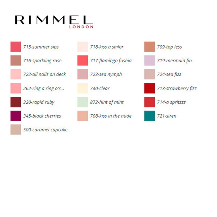 Rimmel London 430-coralicious Esmalte de Uñas Made With Love by Tom Daley 8 ml