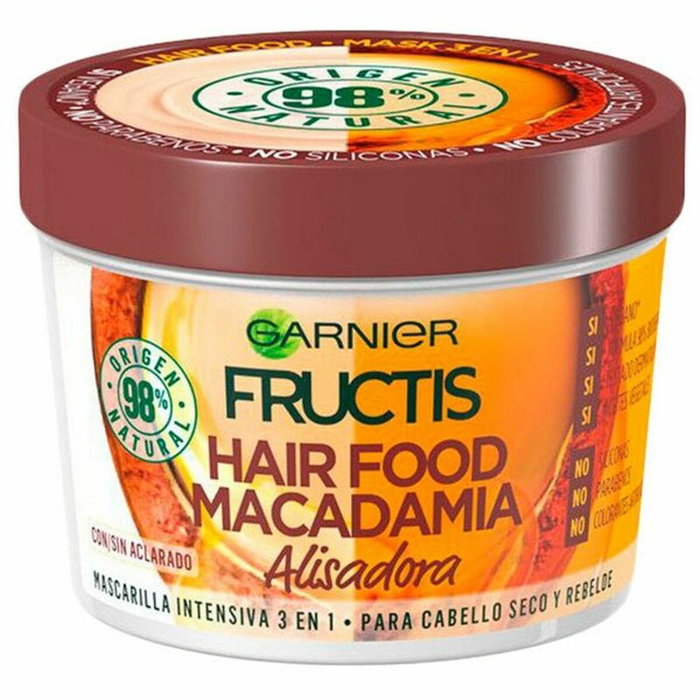 Garnier Fructis Hair Food Macadamia Mascarilla Alisadora 3 en 1 Garnier Fructis Hair Food Macadamia Mascarilla Alisadora 3 en 1
