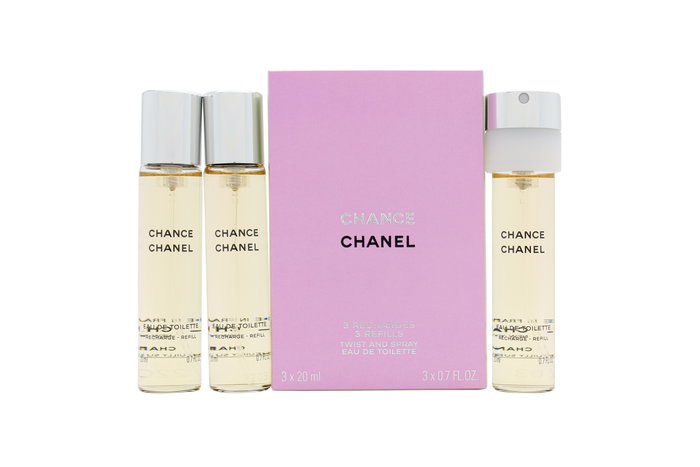 Chanel Chance Eau de Toilette Recargas Twist & Spray 3 x 20 ml Chanel Chance Eau de Toilette Recargas Twist & Spray 3 x 20 ml