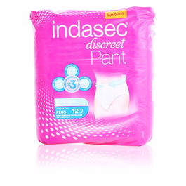 Indasec Discreet Pant Plus Grande 12 u Compresas Incontinencia Urinaria Moderada