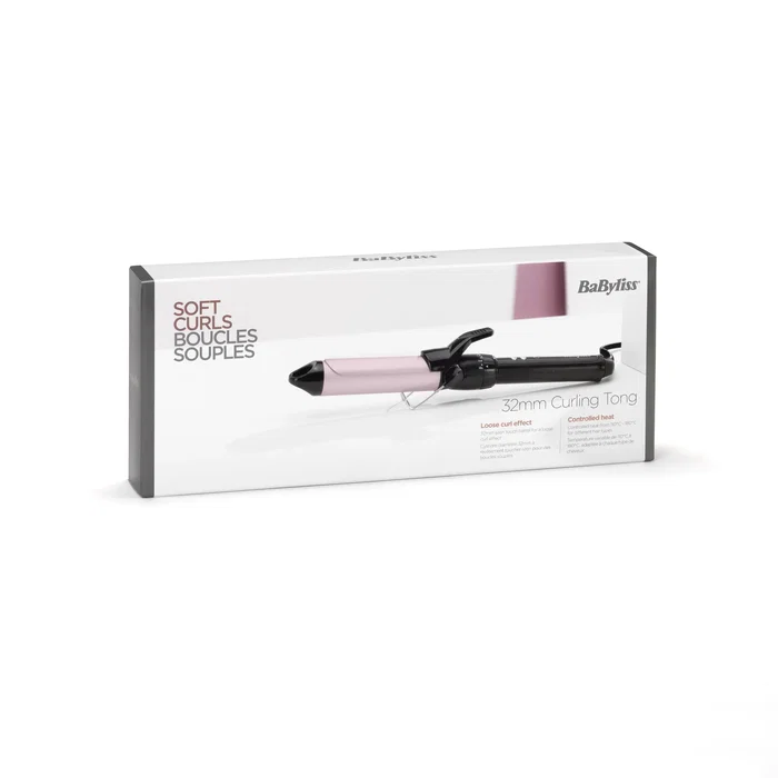 Babyliss C332E Rizador de Pelo Sublim'touch Pro 180 - Tecnología Caliente Cerámica, 10 Ajustes de Temperatura 110-180°C, Calentamiento 60s, Cable 1.8m, Color Negro y Rosa
