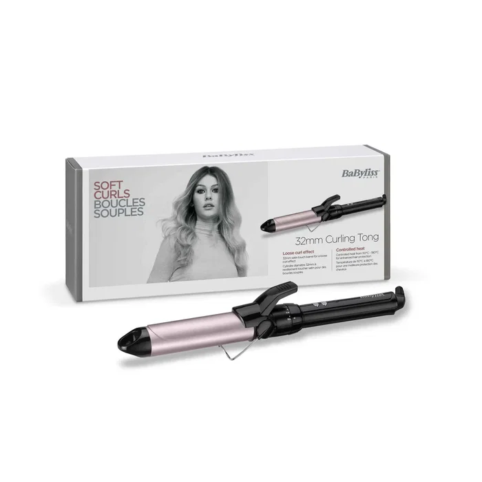 Babyliss C332E Rizador de Pelo Sublim'touch Pro 180 - Tecnología Caliente Cerámica, 10 Ajustes de Temperatura 110-180°C, Calentamiento 60s, Cable 1.8m, Color Negro y Rosa
