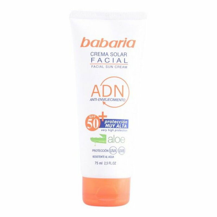 Babaria SOLAR ADN Crema Solar Facial Aloe Vera SPF50+ 75 ml Babaria SOLAR ADN Crema Solar Facial Aloe Vera SPF50+ 75 ml