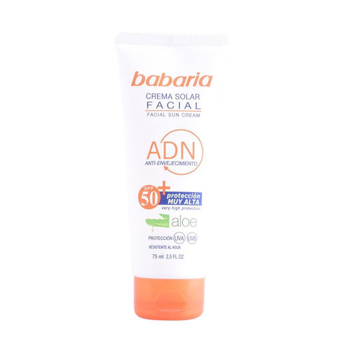 Babaria SOLAR ADN Crema Solar Facial Aloe Vera SPF50+ 75 ml Babaria SOLAR ADN Crema Solar Facial Aloe Vera SPF50+ 75 ml