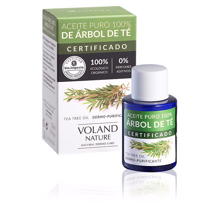 Voland Nature Aceite Puro Árbol de Té Orgánico 15 ml - Tratamiento Acné, Poros y Puntos Negros