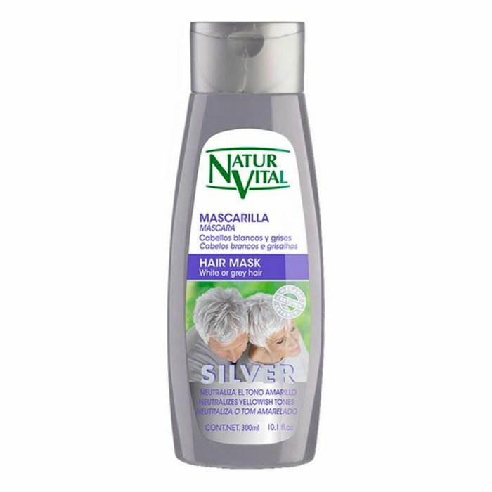 Natur Vital MASCARILLA SILVER para cabello blanco o gris 300 ml Natur Vital MASCARILLA SILVER para cabello blanco o gris 300 ml