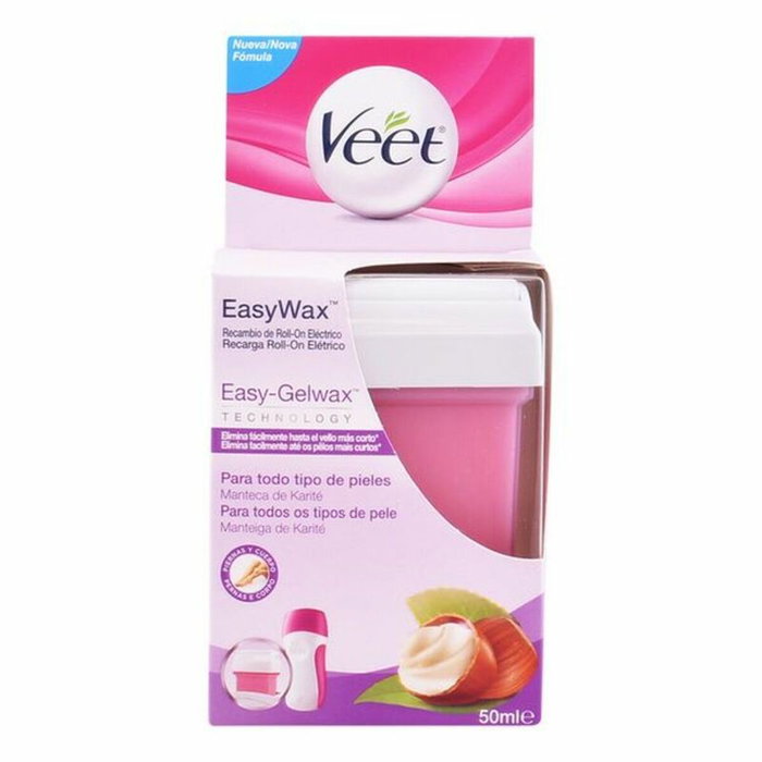 Veet EASY WAX Recambio Roll-on Piernas y Brazos 50 ml