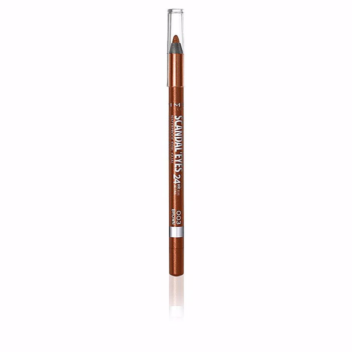 Rimmel London Scandaleyes Kohl Kajal Lápiz Delineador de Ojos Waterproof, Color #003 Marrón, 1.3 g, Cruelty Free Rimmel London Scandaleyes Kohl Kajal Lápiz Delineador de Ojos Waterproof, Color #003 Marrón, 1.3 g, Cruelty Free