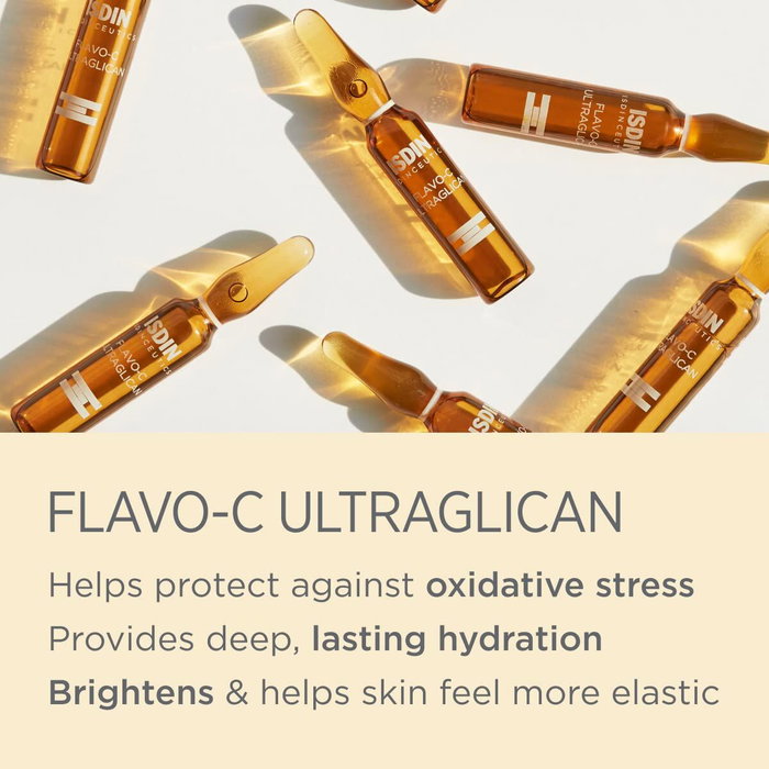 Isdin Isdinceutics Flavo-C Ultraglican 30 Ampollas de 2 ml Isdin Isdinceutics Flavo-C Ultraglican 30 Ampollas de 2 ml