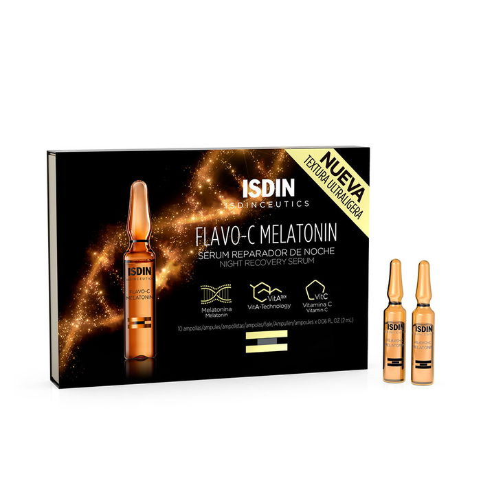 Isdin ISDINCEUTICS Flavo-C Melatonin Ampollas Tratamiento Facial Antioxidante Sérum 30 x 2 ml Isdin ISDINCEUTICS Flavo-C Melatonin Ampollas Tratamiento Facial Antioxidante Sérum 30 x 2 ml