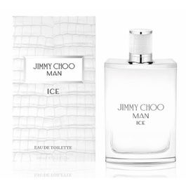 Jimmy Choo Man Ice Eau de Toilette 100 ml - Perfume Amaderado Aromático para Hombre con Notas Cítricas y Frescas, Ideal Verano