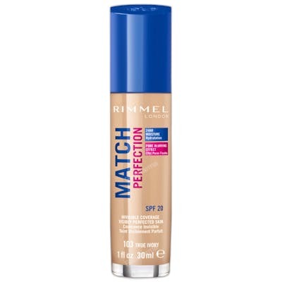 Rimmel London Match Perfection Foundation #103-true ivory Rimmel London Match Perfection Foundation #103-true ivory
