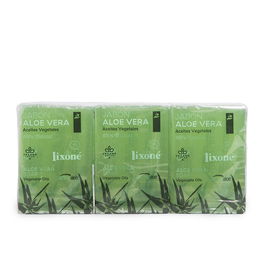Lixone Jabón Aloe Vera Piel Seca o Sensible Pack 3 x 125 gr