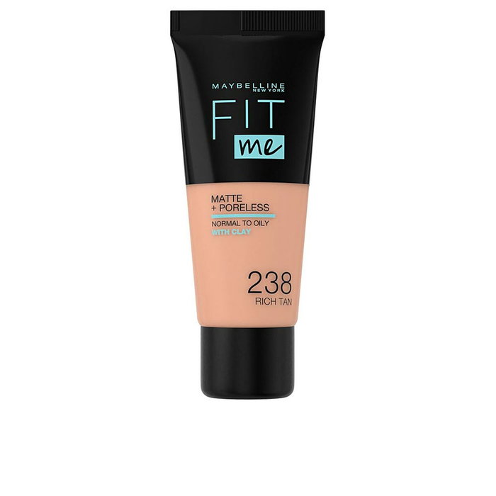 Base de Maquillaje Fluida Fit me Maybelline 30 ml 238 - rich tan Base de Maquillaje Fluida Fit me Maybelline 30 ml 238 - rich tan