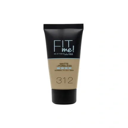 Maybelline Fit Me Matte + Poreless Base Líquida 312-golden