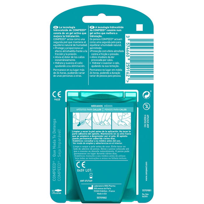 Compeed Apósitos para Callos Medianos 10 unidades