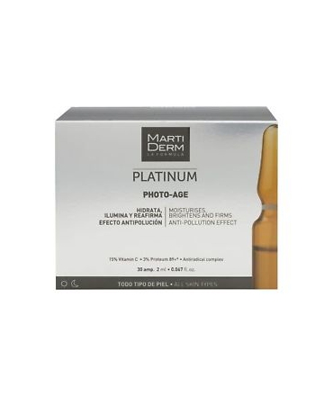 Martiderm Platinium Photo-Age HA+ 30 Ampollas de 2 ml Martiderm Platinium Photo-Age HA+ 30 Ampollas de 2 ml