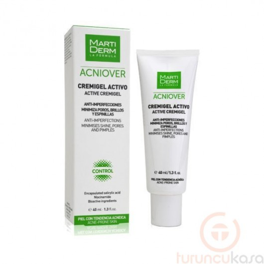 Martiderm Acniover Cremigel Activo para Piel Grasa y Acneica 40 ml