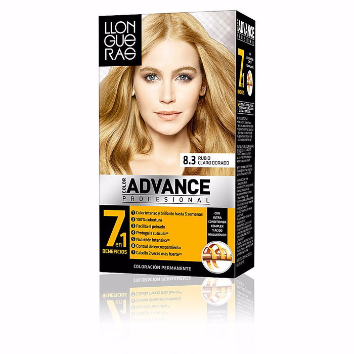Llongueras COLOR ADVANCE 8,3 Rubio Claro Dorado Llongueras COLOR ADVANCE 8,3 Rubio Claro Dorado