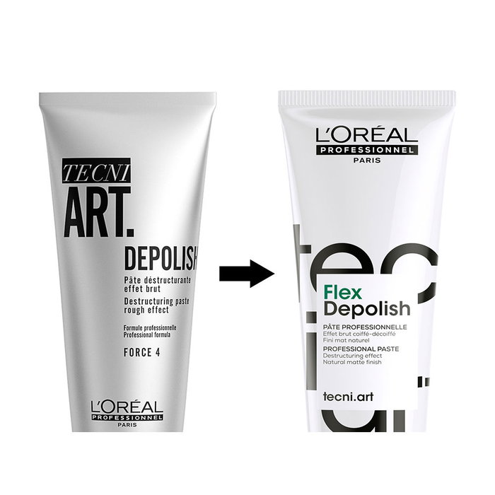 L'Oréal Professionnel TECNI ART Depolish Fuerza 4 Pasta de Peinado 100 ml para Estilo Desestructurado Mate L'Oréal Professionnel TECNI ART Depolish Fuerza 4 Pasta de Peinado 100 ml para Estilo Desestructurado Mate