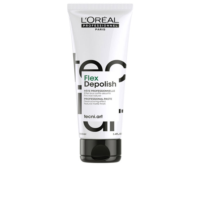 L'Oréal Professionnel TECNI ART Depolish Fuerza 4 Pasta de Peinado 100 ml para Estilo Desestructurado Mate L'Oréal Professionnel TECNI ART Depolish Fuerza 4 Pasta de Peinado 100 ml para Estilo Desestructurado Mate