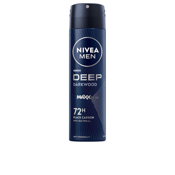 Nivea Desodorante Vaporizador MEN DEEP BLACK CARBON para Hombre, Protección Efectiva Transpiración con Carbón Negro, 150 ml Nivea Desodorante Vaporizador MEN DEEP BLACK CARBON para Hombre, Protección Efectiva Transpiración con Carbón Negro, 150 ml