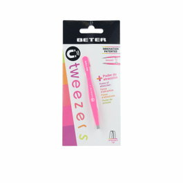 Beter Pinza de depilar magnética punta recta fucsia