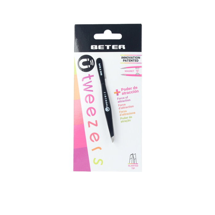 Beter Pinza Depilar Magnética Punta Oblicua #negra 1 unidad - Más Poder de Atracción, Depilación Fácil Beter Pinza Depilar Magnética Punta Oblicua #negra 1 unidad - Más Poder de Atracción, Depilación Fácil