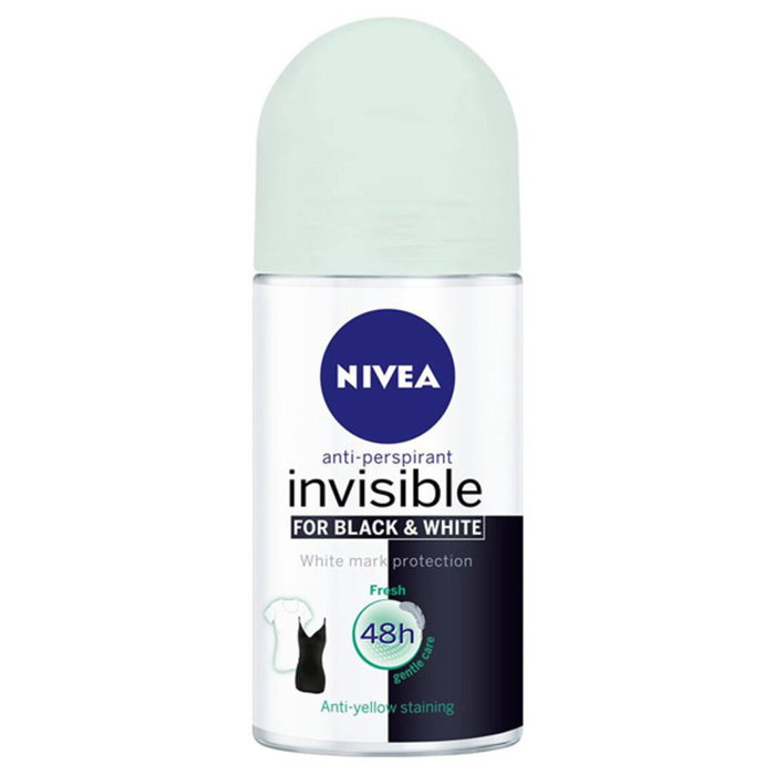 Nivea Black & White Invisible Fresh Desodorante Roll-on 50 ml