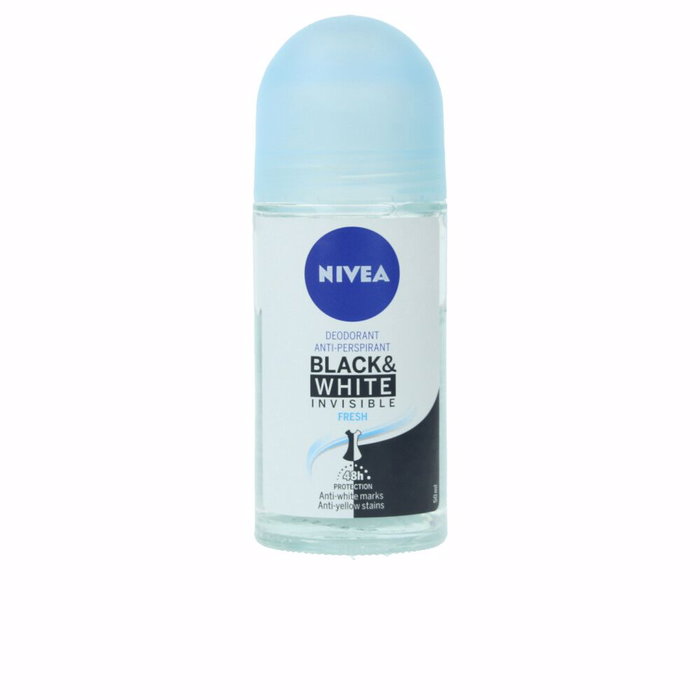 Nivea Desodorante Roll-on Invisible Black & White Fresh Anti-Manchas 50 ml Nivea Desodorante Roll-on Invisible Black & White Fresh Anti-Manchas 50 ml