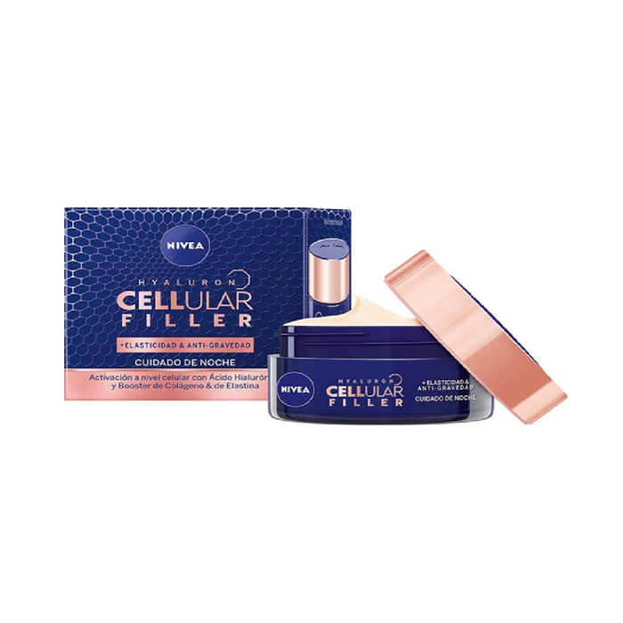 Nivea Hyaluron Cellular Filler Crema de Noche Antiedad 50 mL Nivea Hyaluron Cellular Filler Crema de Noche Antiedad 50 mL