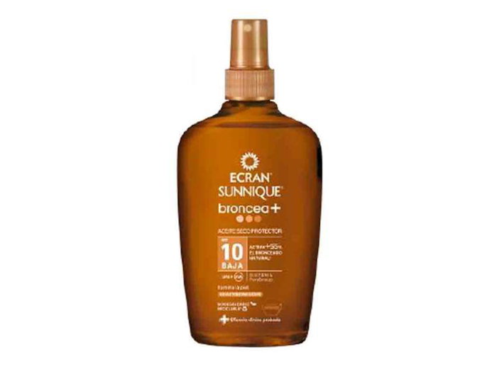 Ecran Sunnique Broncea Aceite Protector Spray SPF 10 200 ml