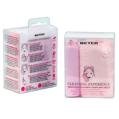 Beter Cleansing Experience Kit de toalla desmaquilladora y banda para el cabello (2 u) Beter Cleansing Experience Kit de toalla desmaquilladora y banda para el cabello (2 u)