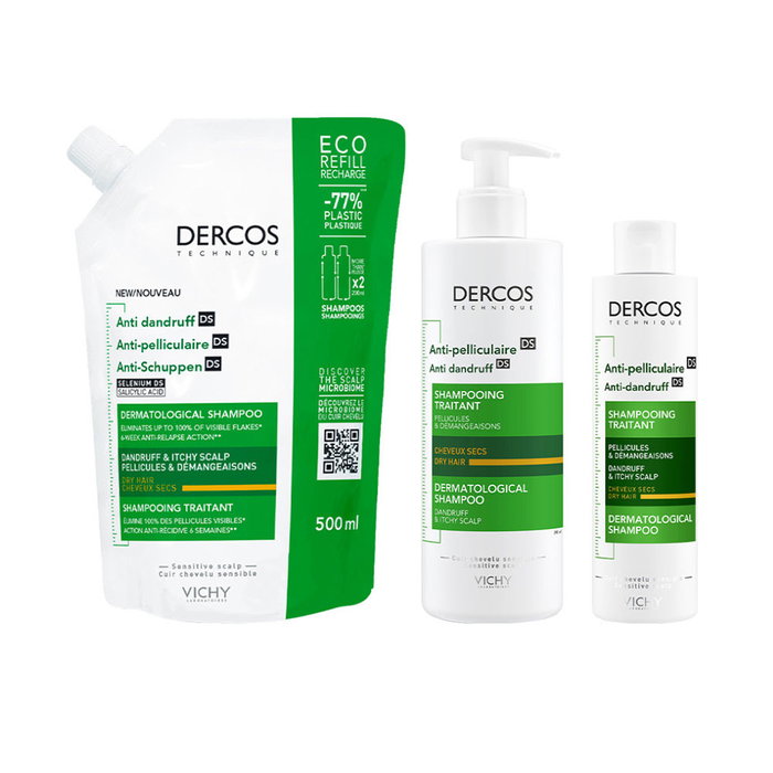 VICHY DERCOS TECHNIQUE Champú Anticaspa Cabellos Secos 390 ml VICHY DERCOS TECHNIQUE Champú Anticaspa Cabellos Secos 390 ml