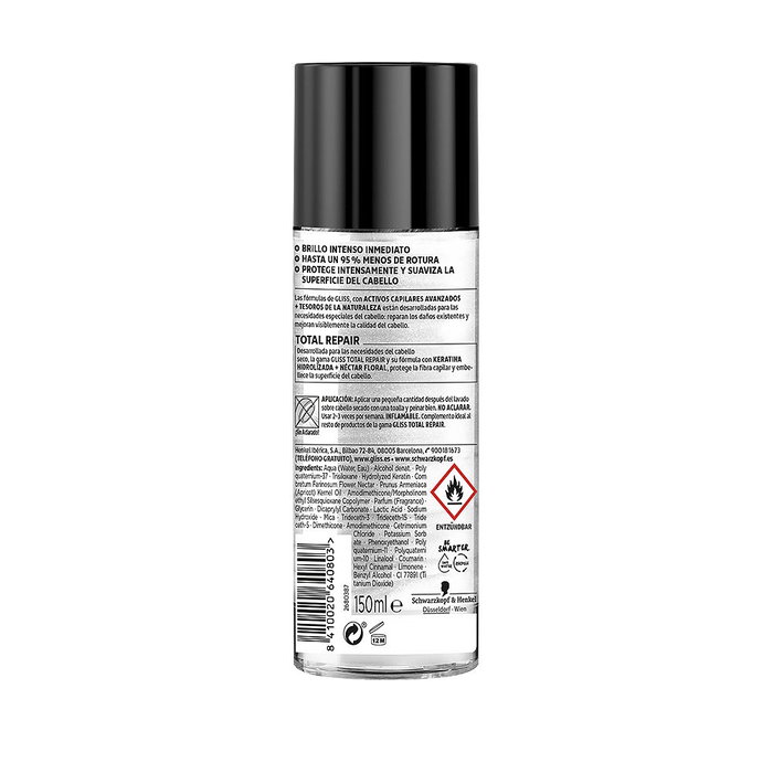 Schwarzkopf Gliss Total Repair Mascarilla Capilar Extra-Brillo para Cabello Seco Reparación Intensa 150 ml