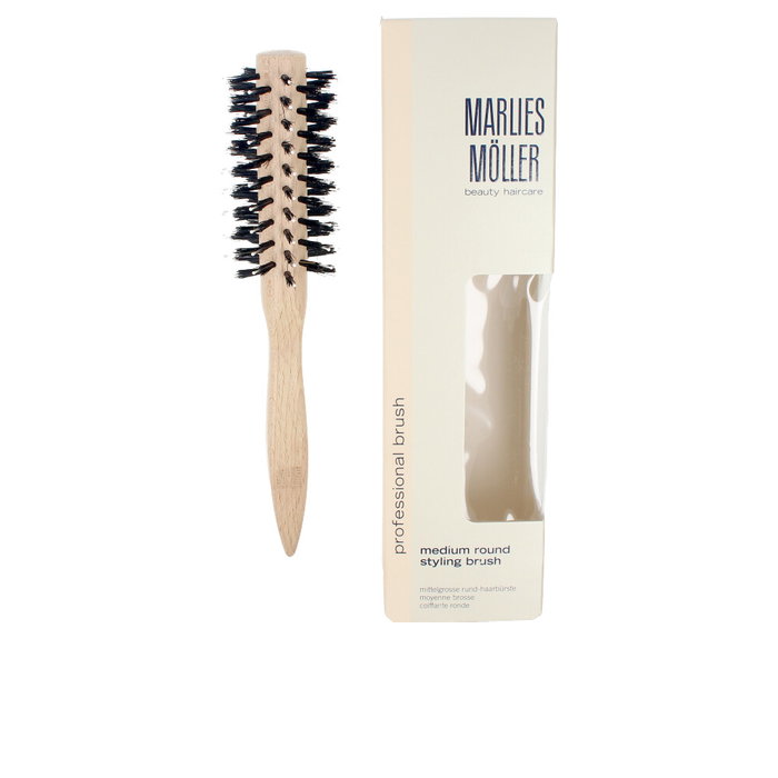 Marlies Möller Cepillo Redondo Mediano Profesional para Moldeado y Alisado del Cabello, Cerdas de Nailon y Pelo Natural, 1 unidad Marlies Möller Cepillo Redondo Mediano Profesional para Moldeado y Alisado del Cabello, Cerdas de Nailon y Pelo Natural, 1 unidad