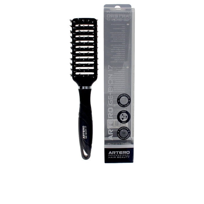 Artero Cepillo de Pelo Profesional GE-BION17 Flexible Vent para Secado Rápido, Púas Suaves y Antiestáticas - 1 unidad