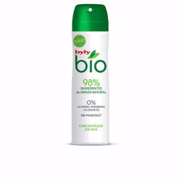 Byly Desodorante en Spray BIO NATURAL 0% DERMO - Sin Gas, 98% Ingredientes Naturales, Sin Aluminio, Parabenos y Colorantes, 75 ml