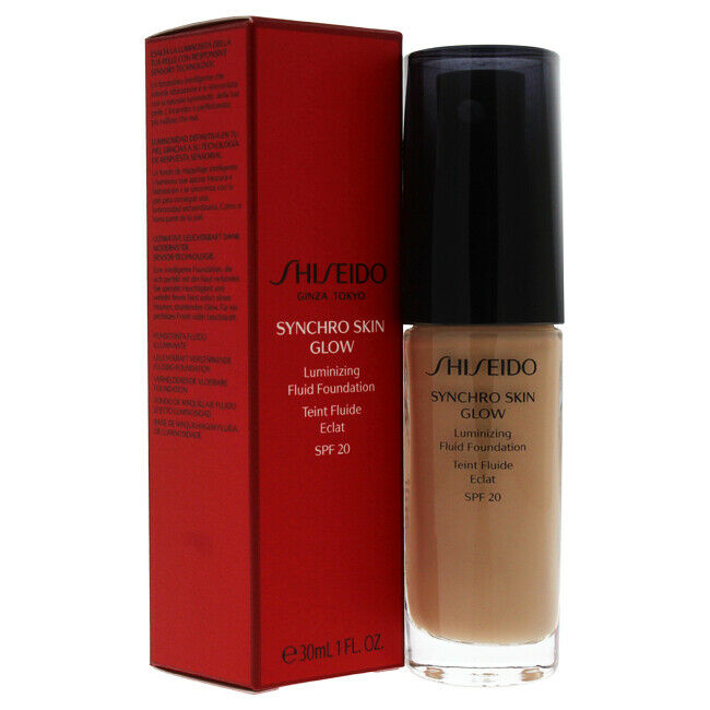 Shiseido Synchro Skin Glow Fluid Foundation SPF20 4 Neutral 30ml Shiseido Synchro Skin Glow Fluid Foundation SPF20 4 Neutral 30ml