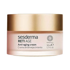 Sesderma RETI-AGE Crema Antienvejecimiento Antiarrugas para Piel Seca con 3-Retinol y Ácido Hialurónico 50 ml
