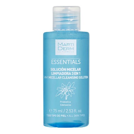 Martiderm ESSENTIALS solución micelar limpiadora 3 en 1, 75 ml