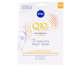 Nivea Mascarilla Facial Q10 + Vitamina C Antiarrugas y Energizante, 1 Unidad