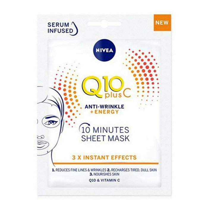 Nivea Q10+ Vitamina C Mascarilla Facial Anti-arrugas y Energizante Nivea Q10+ Vitamina C Mascarilla Facial Anti-arrugas y Energizante
