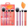 Real Techniques Set Makeup Must Haves Lote 5 Piezas: Brochas Base, Colorete, Polvos, Ojos y Esponja Profesional